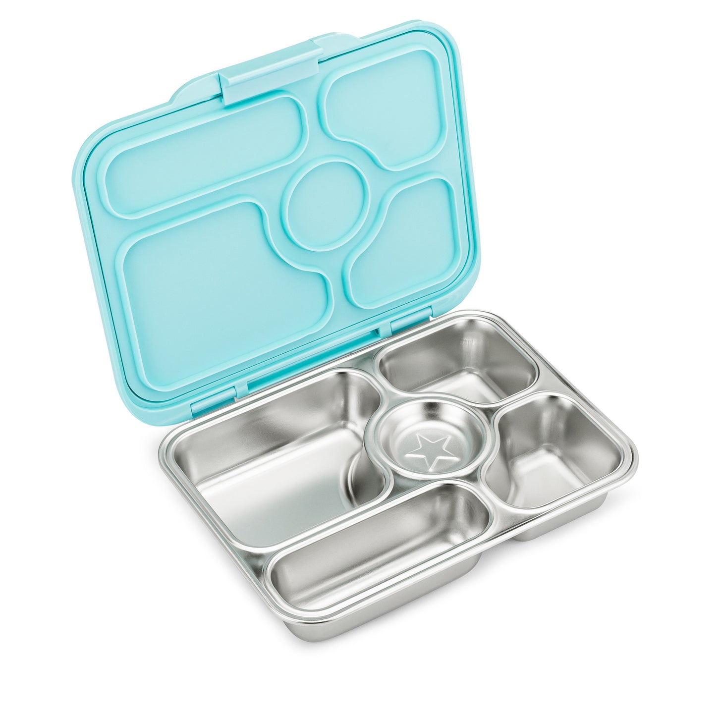 Yumbox Presto RVS Lekvrije Bento Box - Aqua